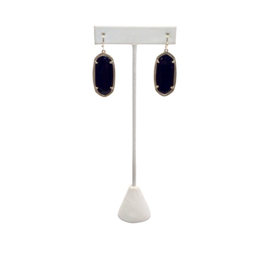 KENDRA SCOTT Elle Gold Drop Earrings‎ in Black